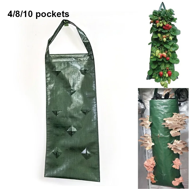Borse Per Piantare Appese Con 6 Tasche Vasi Da Fiori Da Giardinaggio Verticali Fioriera Fioriera Parete Sospesa Piano Da Giardino