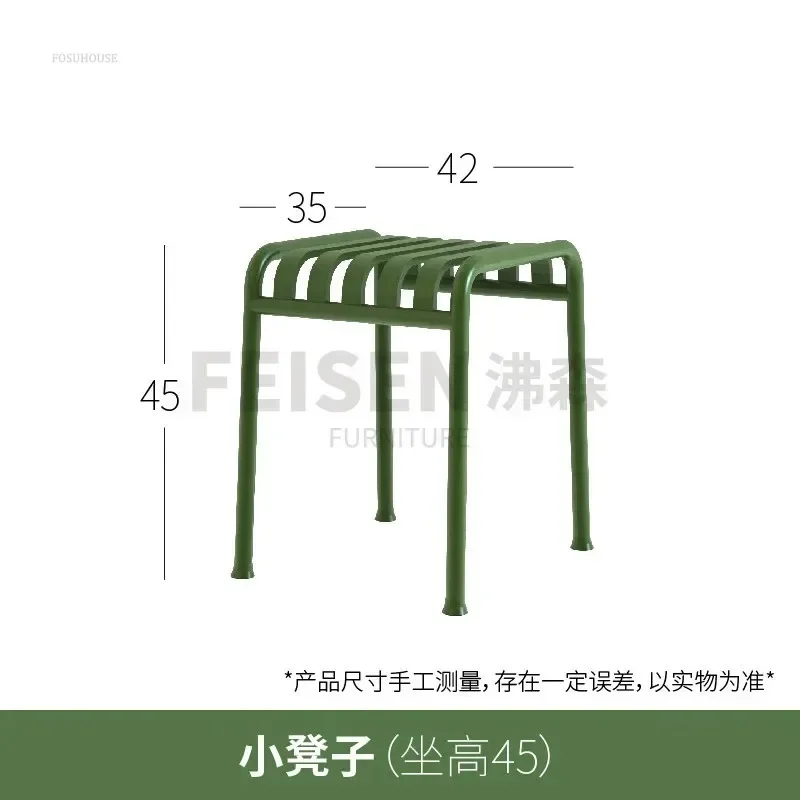 Portable Camping Chair Outdoor Restaurant Furniture Garden Chairs Wrought Iron Household Hotel Living Room Chair