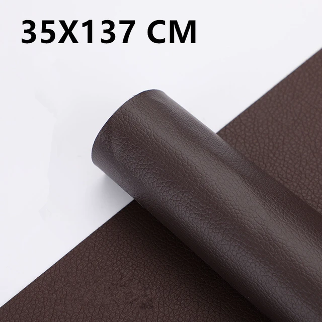 Leather Tape 50 x 135 cm Self-Adhesive Leather Repair Patch for Sofas,  Couch, Furniture, Drivers Seat(Dark Brown)