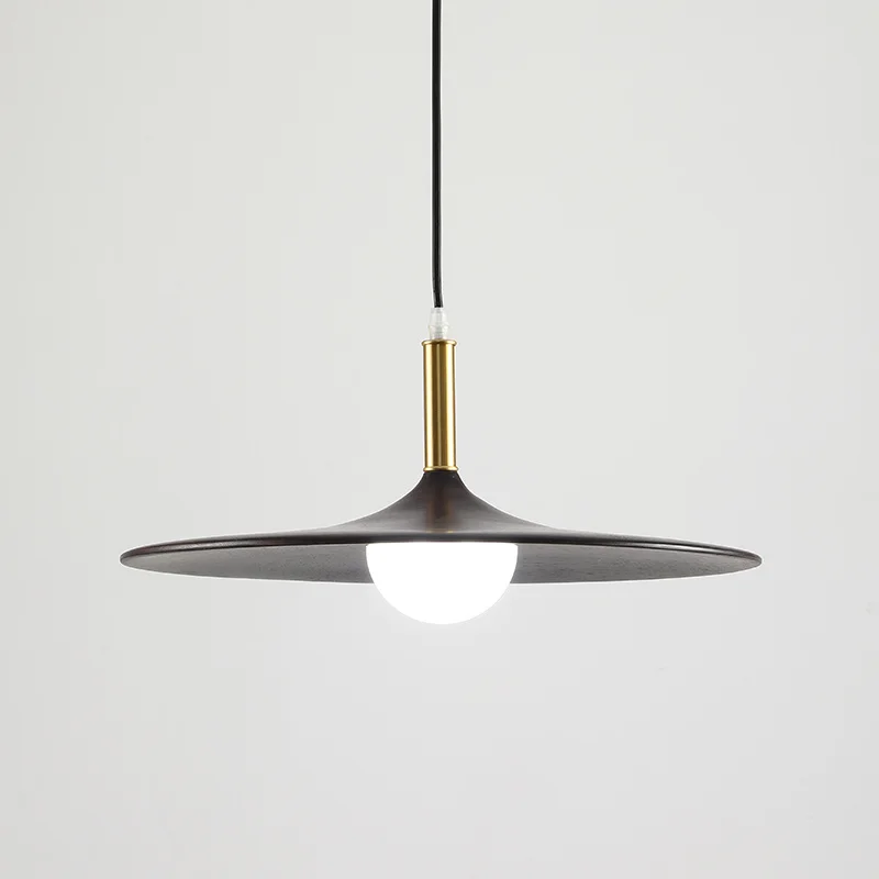 

Скандинавская деревянная медная латунная подвессветильник лампа для гостиной, подвеска грецкий орех, деревянная прикроватная светодиодная люстра, лампа для ресторана, бара, спальни