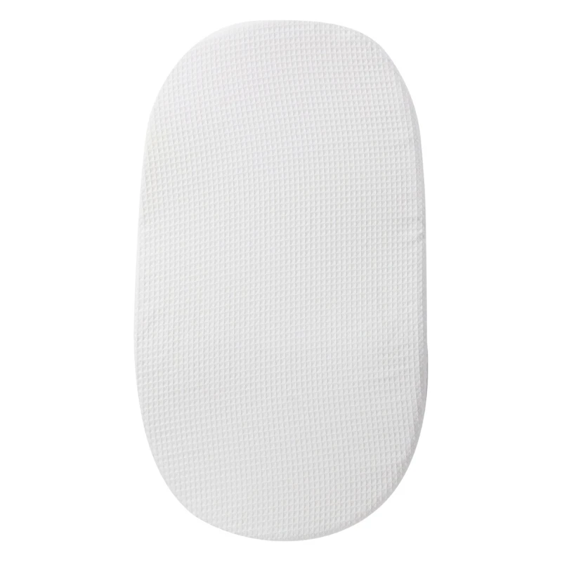 Breathable Baby Bed Sheet Solid Color Boys Girls Pram Fitted Sheet Removable Slipcover Comfortable for Infants Toddlers