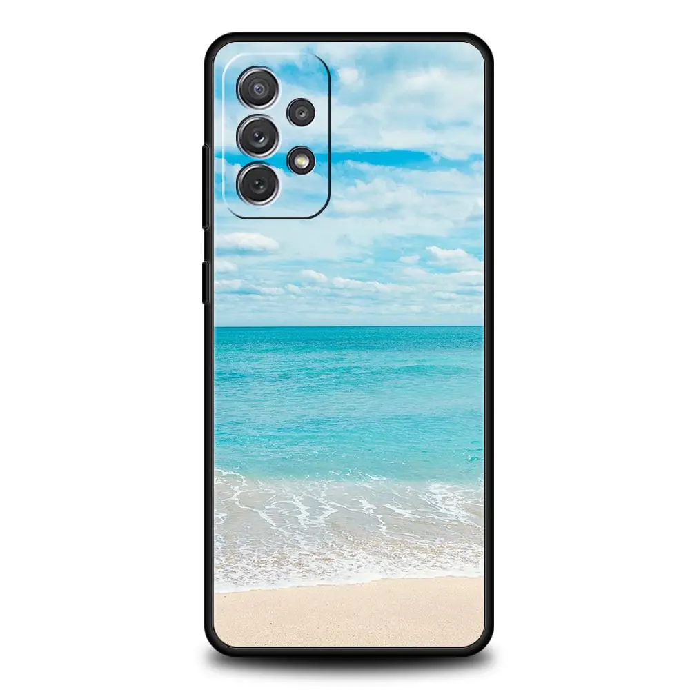 Sea Blue Sky Beach Design Phone Case