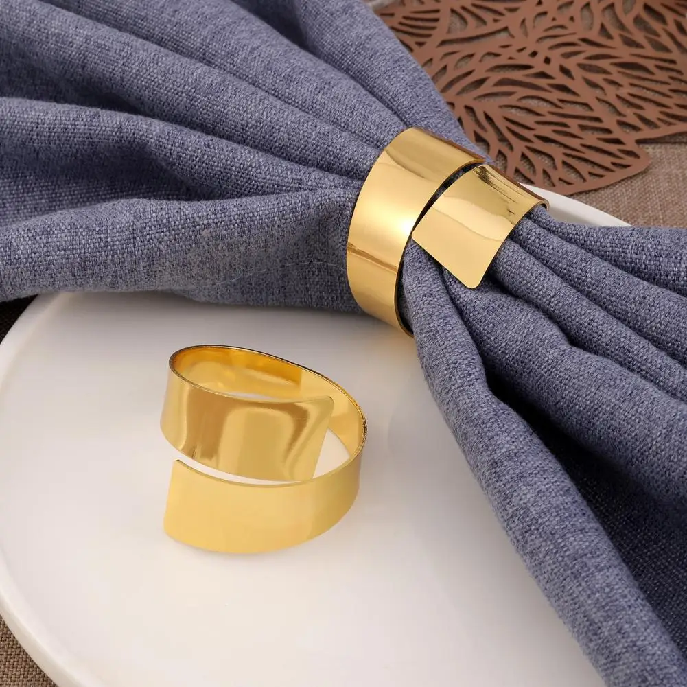 Napkin Buckle Classic Napkin Ring Elegant Irregular Shape Rings for Parties Corrosion Resistant Decorative Holders