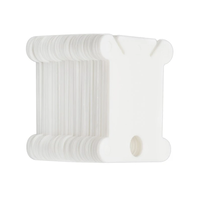Embroidery Floss Organizer 50 Pieces Plastic Thread Organiser Bobbins Floss Bobbins Floss Winder for Embroidery/Sewing Thread Storage embroidery floss organizer