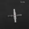 1~10PCS 4mm Aquarium Fish Tank Air Pump Connector Tee/Cross/Elbow/Y Shaped Connector Control Valve  Air Pipe Tube Accessories 6
