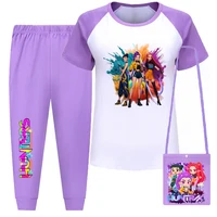 Autumn Kids K-Pop Demon Hunters Long Sleeve Pajamas Set Cartoon Mira Rumi Zoey Kids Boy Girl Fashion Comfortable Sleepwear