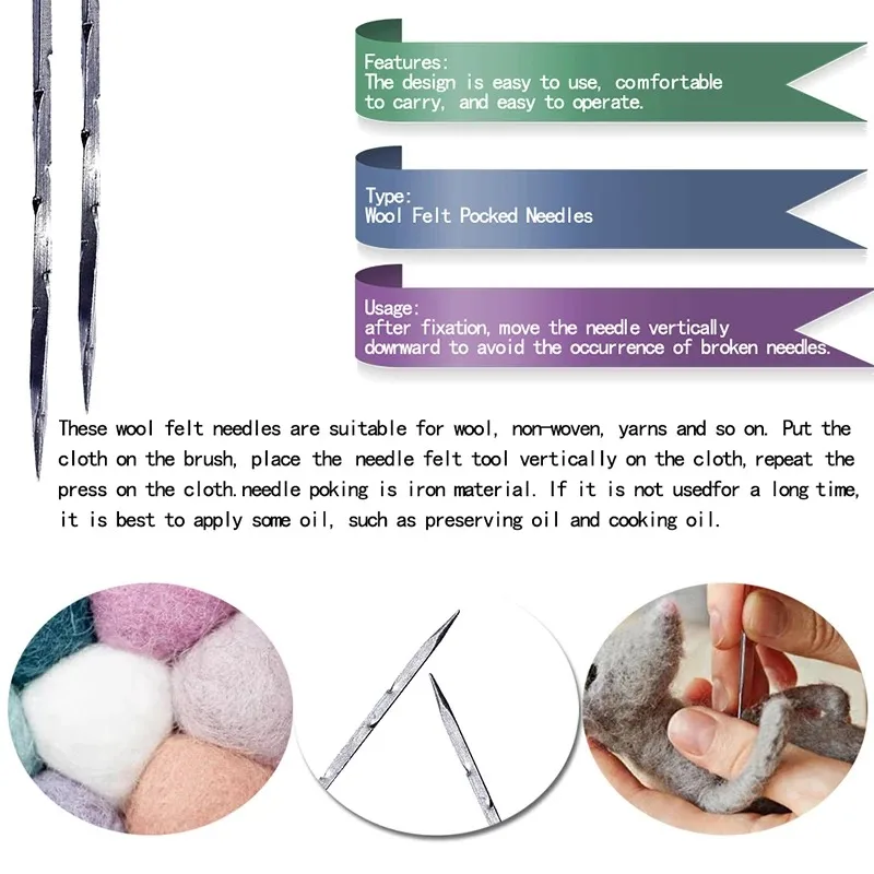 Felt Wool Felting Tool Kit Needle Felting Supplies for Starter needle felt kit,wool felting needles,wool felting kit
