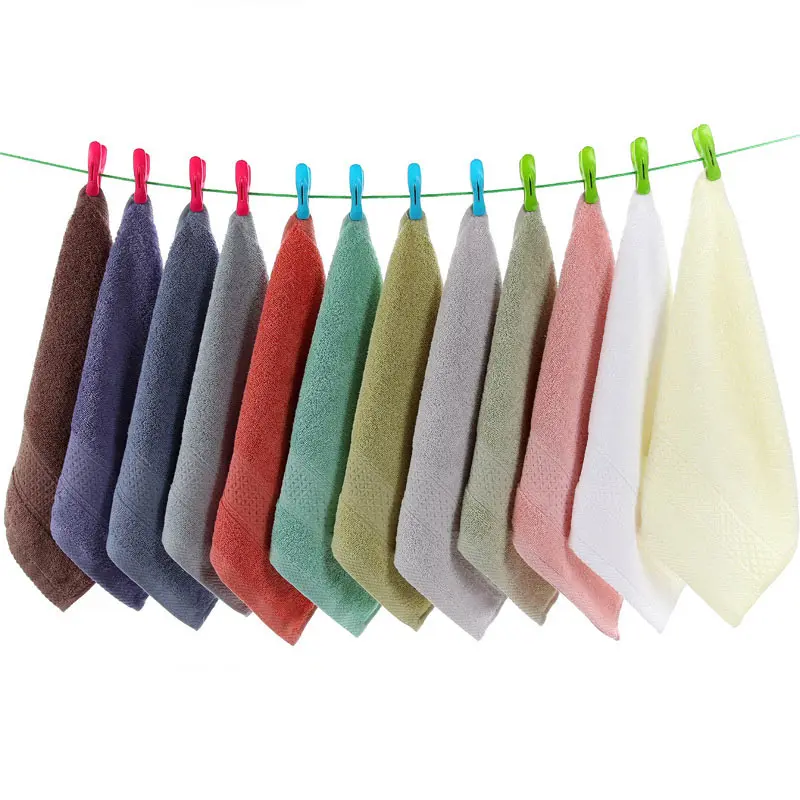 100% Cotton Small Face Towel Soft Square Hand Towels for Face Wash kids Child Washcloth Pure Absorbent Facial care 34x34cm Home 3