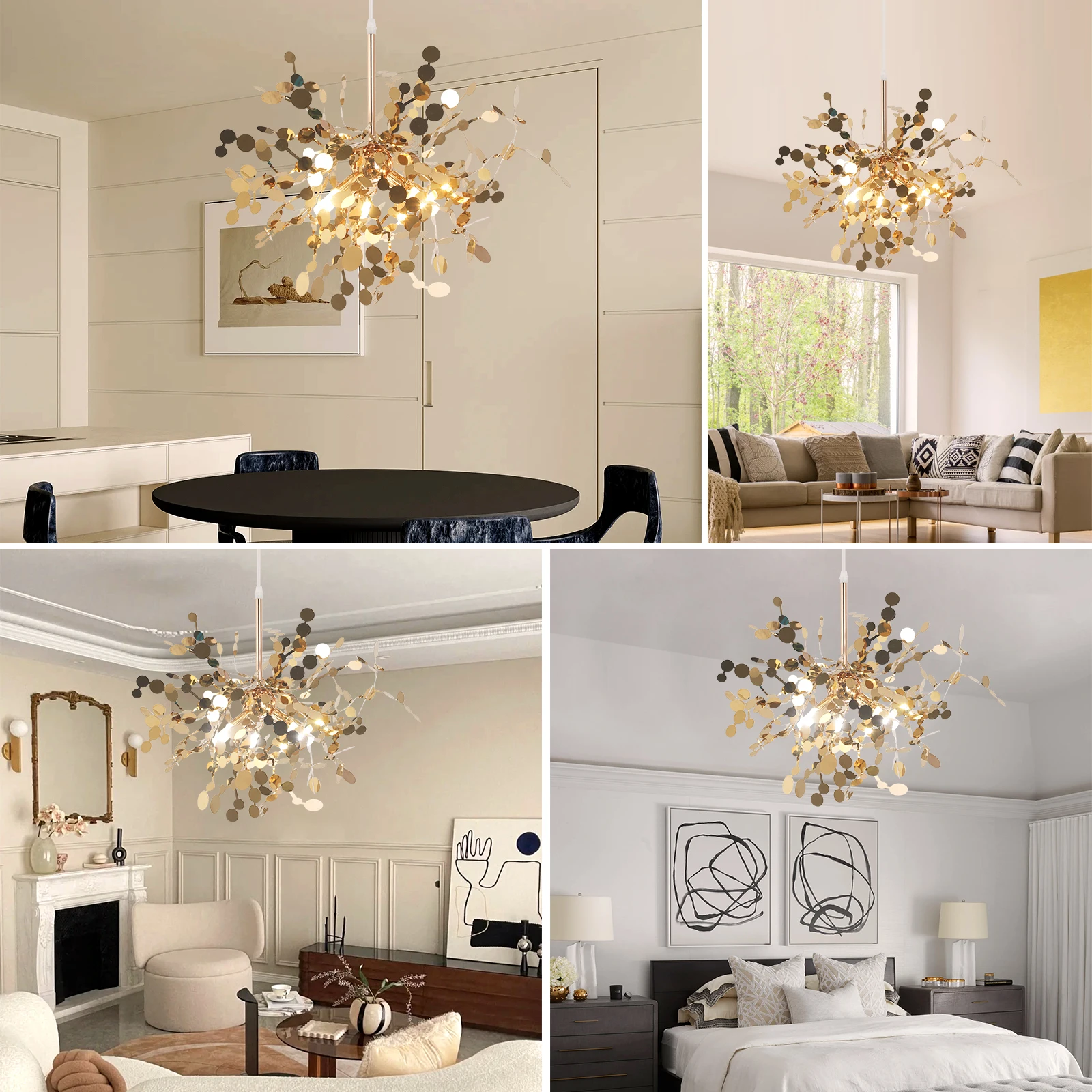 Modern Pendant Light Led Firework Chandelier Ceiling Lamp Lustre Fixture  Dandelion Hanging Dinng Room Kitchen Island Bedroom - AliExpress, image size:1600x1600