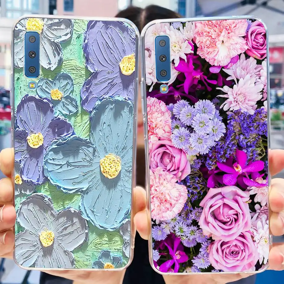 Floral Bumper Soft Silicone Phone Cover - New Fashion Design