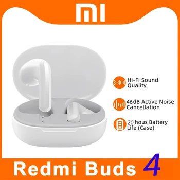 Xiaomi RedmiBuds 4 Lite Auricolare TWS Bluetooth 5.3 Cuffie Auricolari ip54 boccioli 20 ore di riproduzione Auricolare wireless
