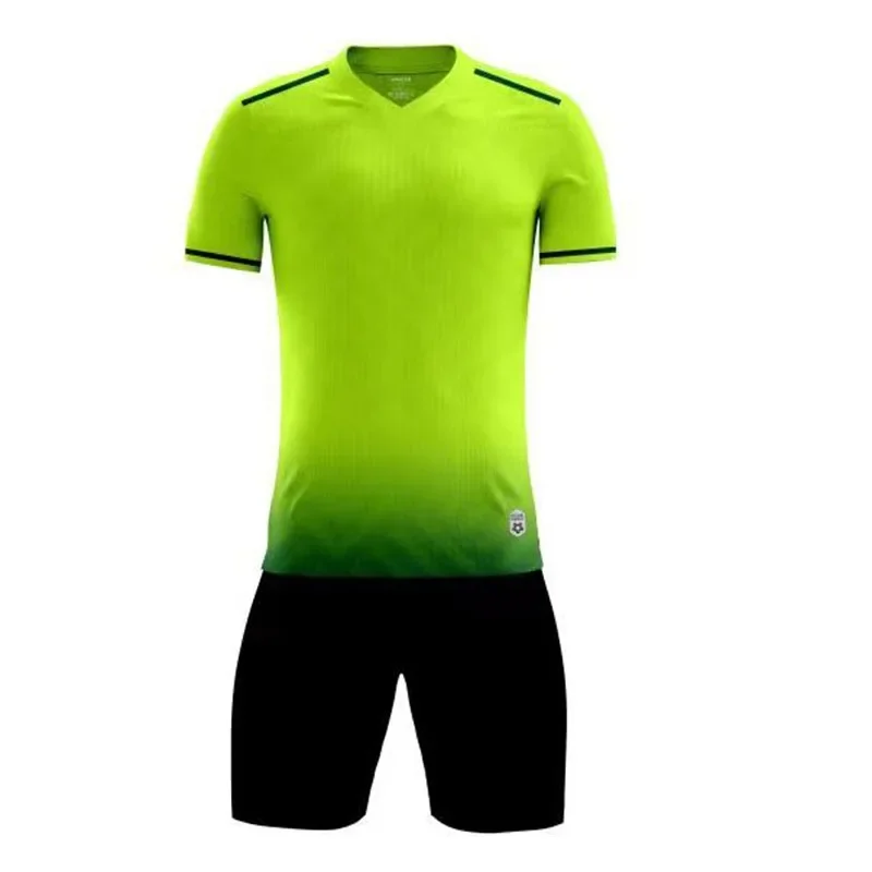 Boys Girls Summer Football Training Uniforms Set Short Sleeve Soccer Jersey