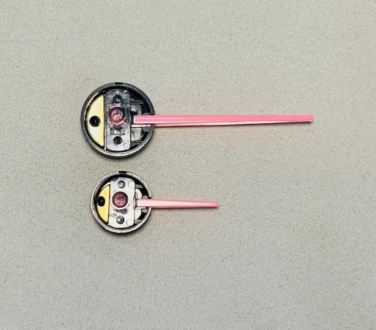 1pc 42mm/20mm 자동차 계기판 포인터 레드 샤프트 표준 라이트 가이드 포인터 클러스터 구멍 2.4mm
