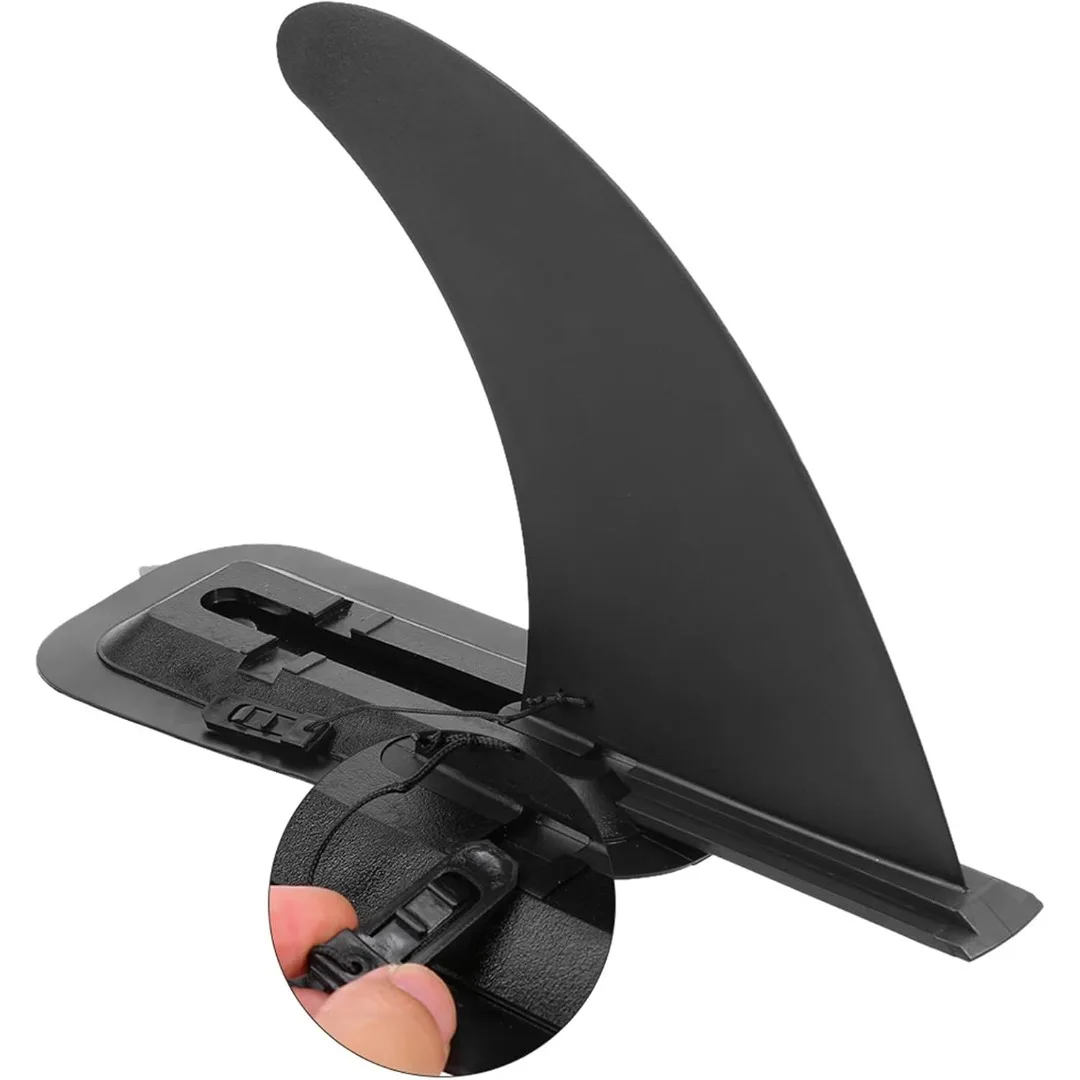 Pinna singola da surf da 9 pollici con base di montaggio, pinna staccabile per Stand Up Paddle Board, pinna di ricambio stabile per SUP Board - immagine 5