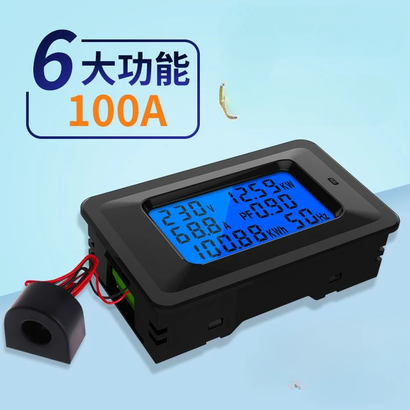 

Бытовой индустриальный измеритель электроэнергии и мощности, цифровой дисплей переменного тока, измеритель частоты напряжения, приборы контроля мощности