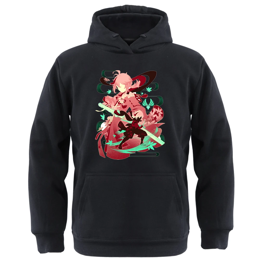 

Genshin Impact Graphics Hoodies Genshin Fans Kaedehara Kazuha Sweatshirts Hoody Kpop Warm Pullovers Hip Hop Pullovers