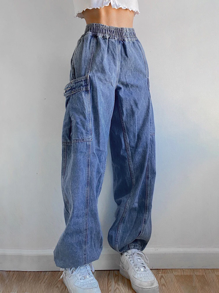 Yitimoky Casual Baggy Jeans Women Big 