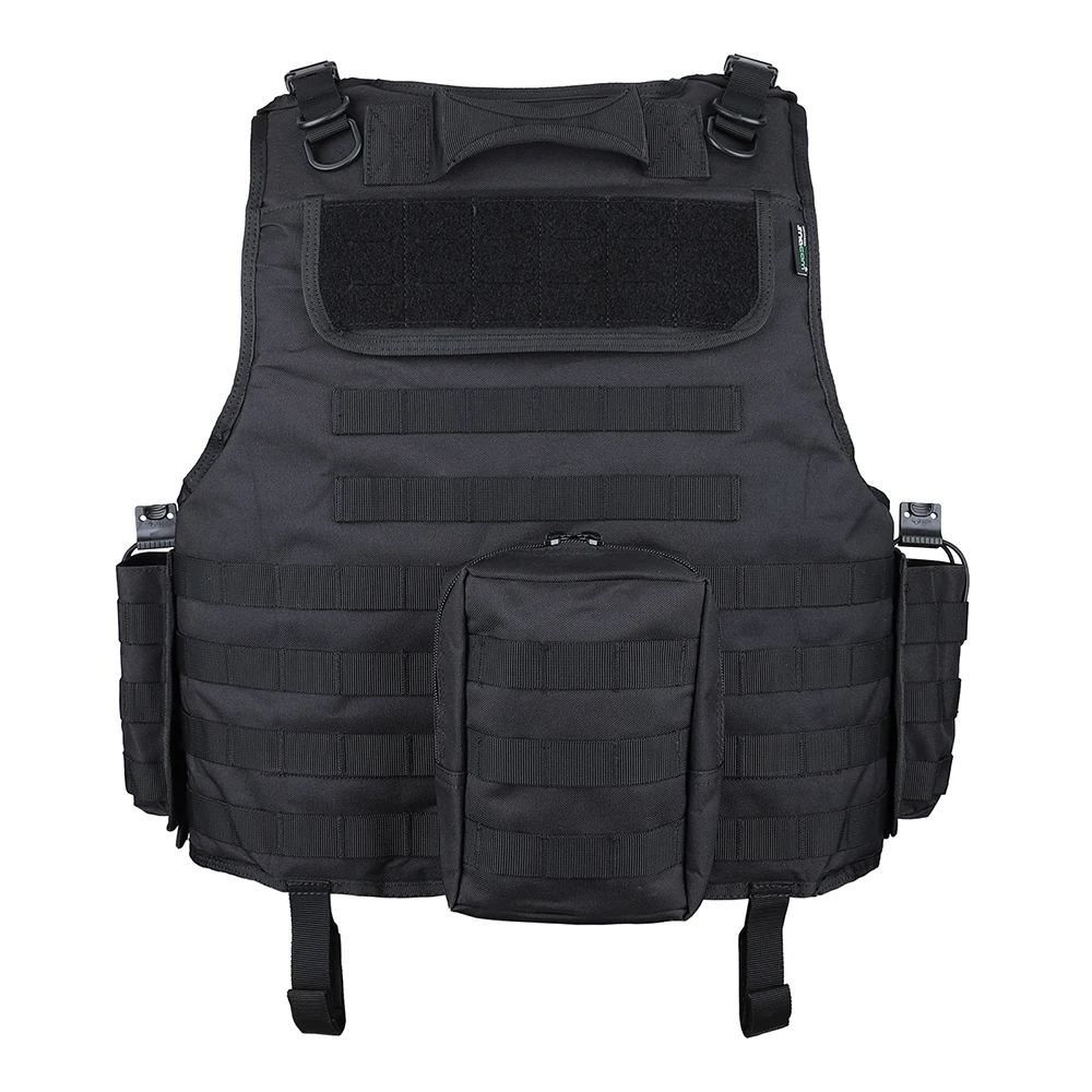 MGFLASHFORCE Molle Airsoft Vest Tactical Vest Plate Carrier Fishing Hunting Paintball Vest Armor Vest