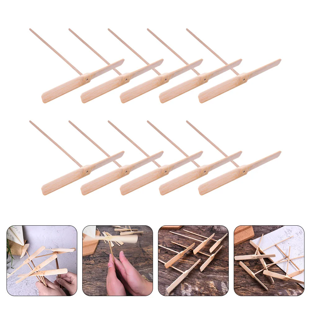 

10 шт. бамбуковая Стрекоза детские игрушки деревянный Летающий для мальчиков птица Дети родитель-ребенок рука