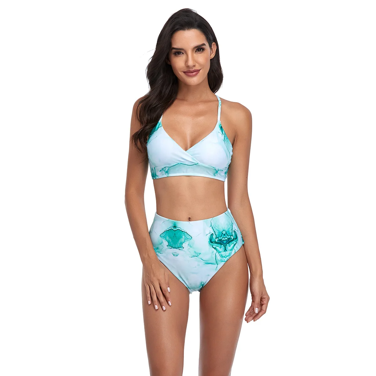 Women Swimsuit 2023 New Print String Sexy Bikinis Set Swimwear Summer Biquini Beach Bathing Suit For Female