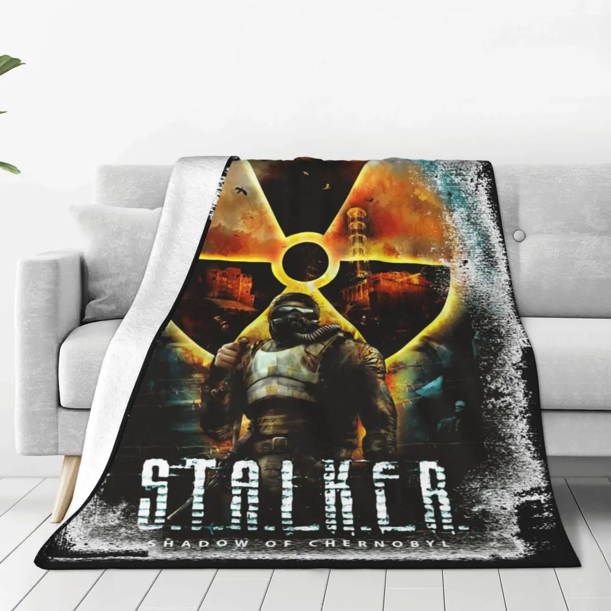 

Stalker Shadow Of Chernobyl Flannel Throw Blankets Blankets for Bed Bedroom Warm Quilt