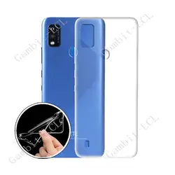 Clear Transparent Soft TPU Cover Case for Blade A5 2019 (Black)