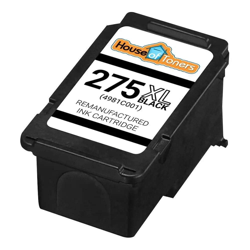 Canon PG-275XL Black Remanufactured for PIXMA TS3520 TS3522-SHOW INK LEVEL