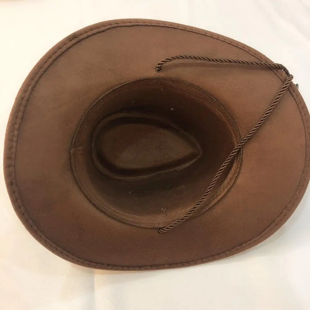 Cowboy Hats Cowgirl Hats Cowboy Hat Spring Summer Man Caps Shade Horse Riding Outdoor Solid Color 1pc