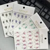 New Gradient  Color French Stickers With Irregular lines Nail Art RSimple Striped Nails With 3D Adhesive DIY Nail Decoration 4