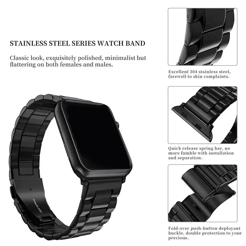 Edelstahl-Armband für Apple Watch Ultra 2 3 Band 46mm 49mm 40mm 44mm 42mm 41mm 45mm Armband IWatch Series 10 9 8 7 SE 6 5 4 – Detail 11