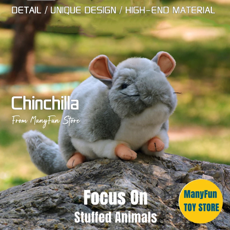 Realistic Hamster High Fidelity Cute Plushie Chinchilla Plush Toys