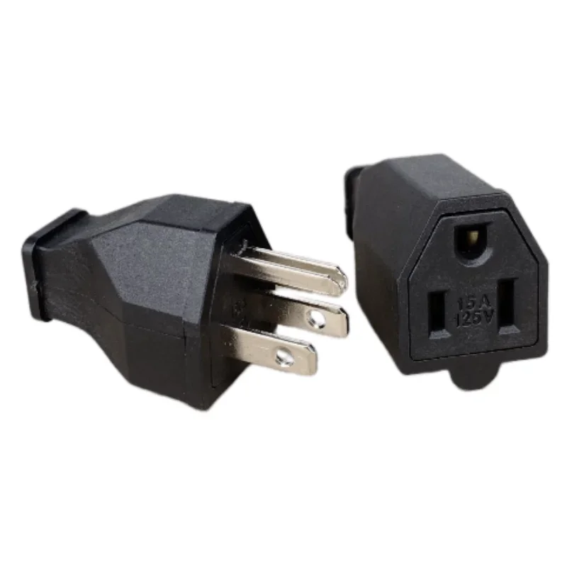 US American 3 Pins Industrial AC Electrical Power Rewireable Plug Male Wire Socket Outlet Adapter Extension Cord Connector 15A plug adapter electrical socket power socket plug outlet extender power plug connector power extension plug extension sockets