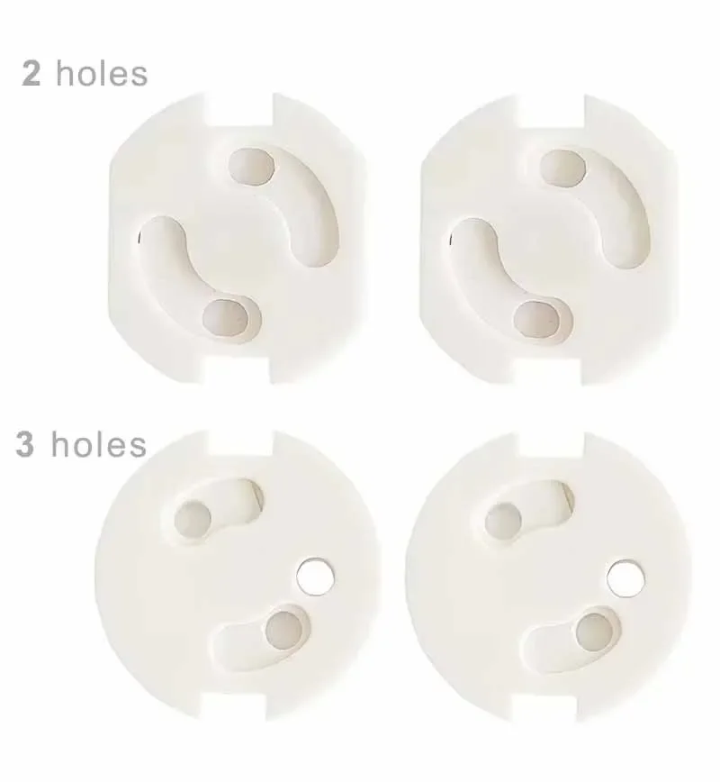 10pcs Baby Safety Electric Socket Outlet Plug Protection Two Phase Safe Lock Cover Kids Sockets Cover Plugs