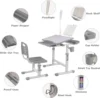 Kids Desk Chair Set, School Desk for  Art for Study for Kids with Adjustable Height, 40-Degree 4