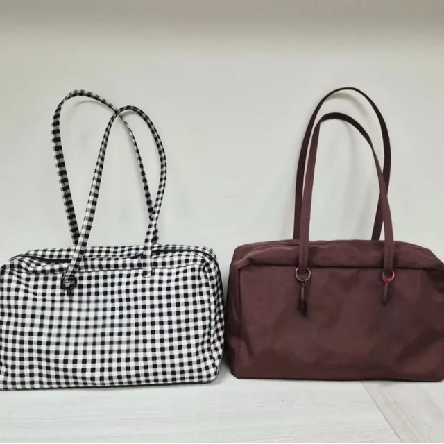 Sac fourre-tout de Bowling pour femmes, marque de luxe, sac à bandoulière en Nylon, grande capacité, Simple, polyvalent, ultraléger, fermeture éclair, sac de voyage pour les déplacements 1