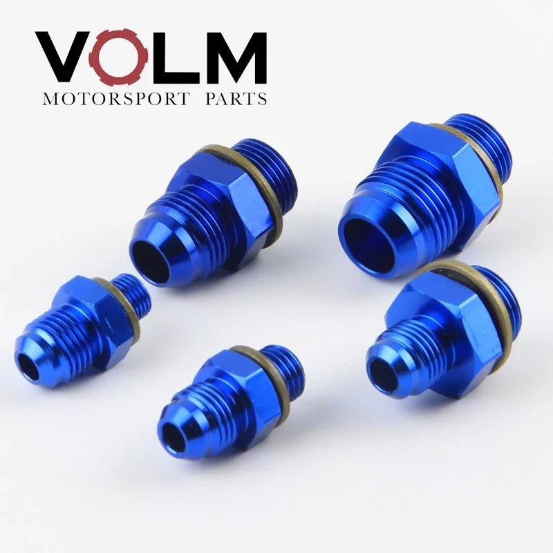 AN6 AN8 AN10 M14 M16 M18 Straight Male Flare Union Fuel Oil Air Hose Fitting Adapter,hose end fitting adapter,fuel adapter fitting