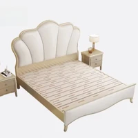 Organisateur de lit Queen Size Crème Deluxe pour Chambre à Coucher, Style Princesse Filles, Accessoires de Maison 4