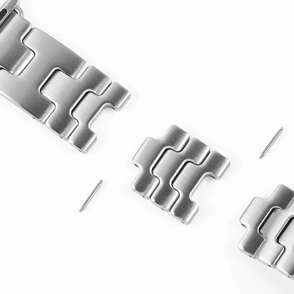 Stainless Steel Metal Wristband Bracelet - Business Watchband Accessory
