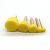 4/5pcs/set Sponge foam brush diy toy materials Sponge brush with wooden handle for children art painting 4