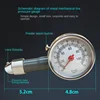 Auto Metal Truck Racing Car Tire Air Pressure Gauge Automobile Tyre Meter Vehicle Tester Monitoring System Measuring Tool 5