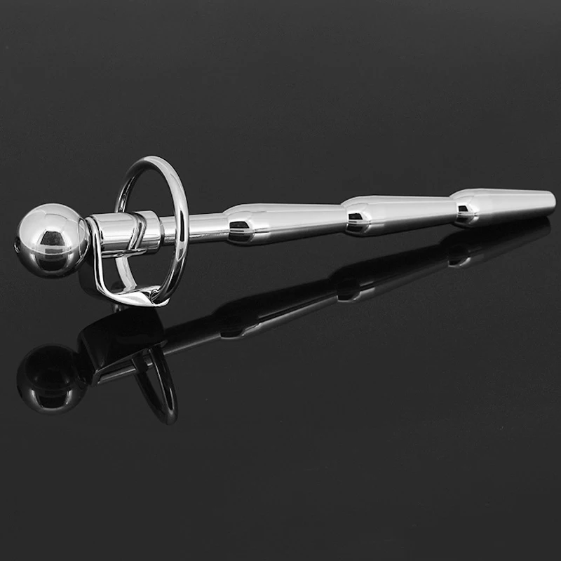 Slave Urethral Sound Penis Plug Cock Ring Adult Sex Toys For Men Cbt Urethral Dilators Stimulators Metal Sounding Rod