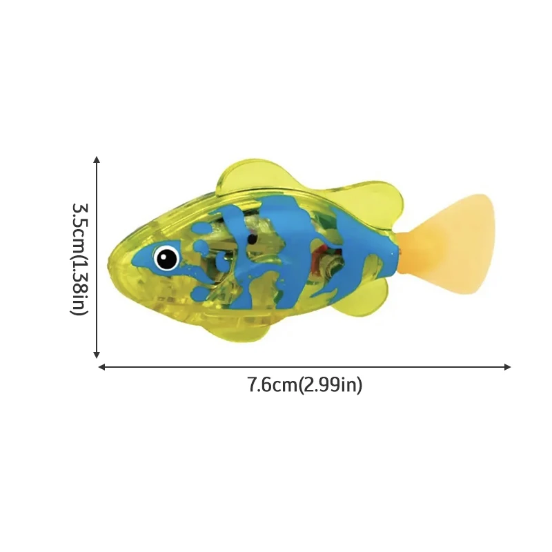 Baby Shower Luminous Induction Electric Fish Playing in Water Toy, Simulated Electronic Fish for Luminous Swimming 6