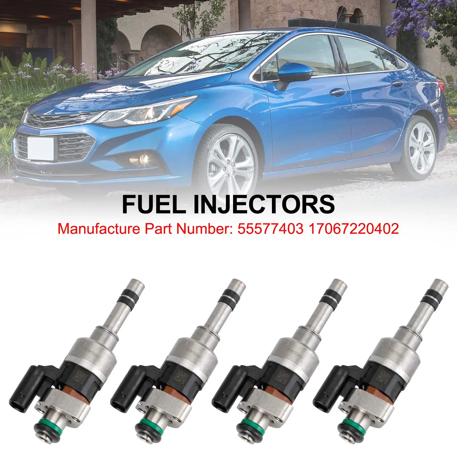 4Pcs Fuel Injector For Buick Chevrolet GMC Cruze Encore Equinox 1.4L 1.5L 2016 2