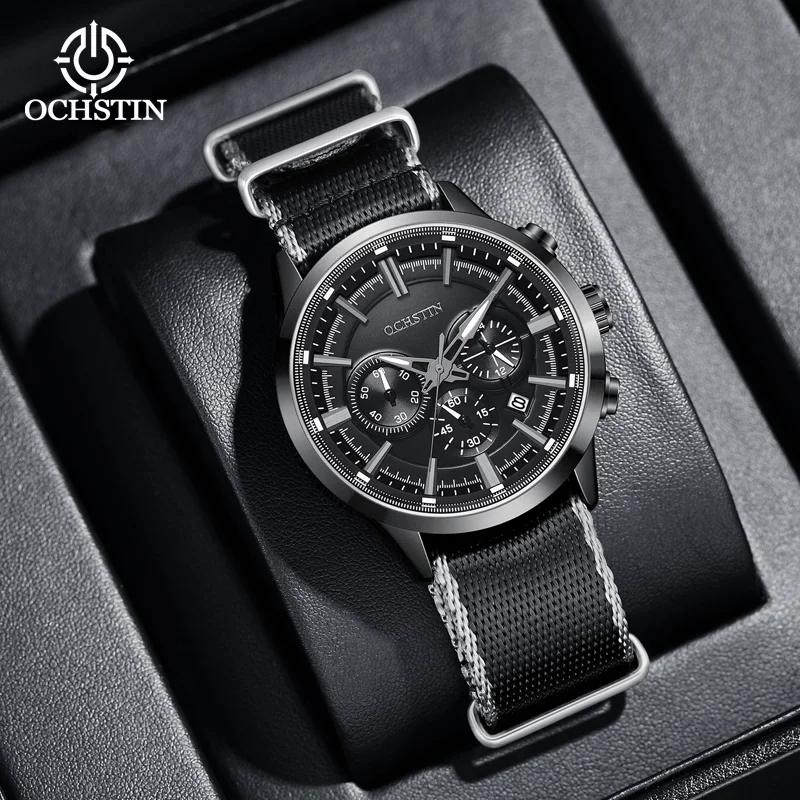 Ochstin 2024 New Sporty Street Style Navigator Series Original Multi functional Quartz Movement Watch Men's Quartz Watch
