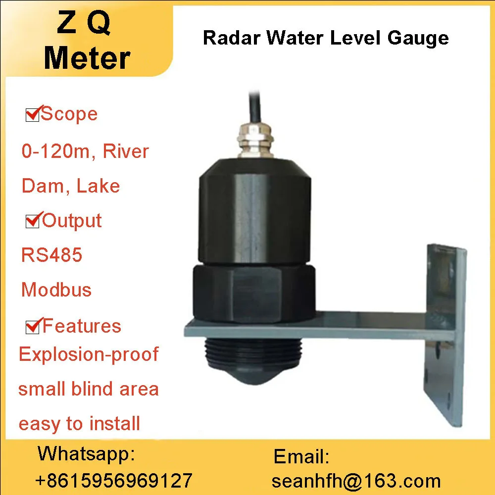 Indicatore Di Livello Radar Anticorrosione E Antideflagrante Livello Del Silo Livello Dell'Acqua Del Fiume Indicatore Di Livello Di Corrosione A Base 