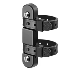 Bicycle Water Bottle Cage Silicone Mount Bracket - Versatile Seatpost and Fork Frame Accessory, Available in Multipacks (Black)