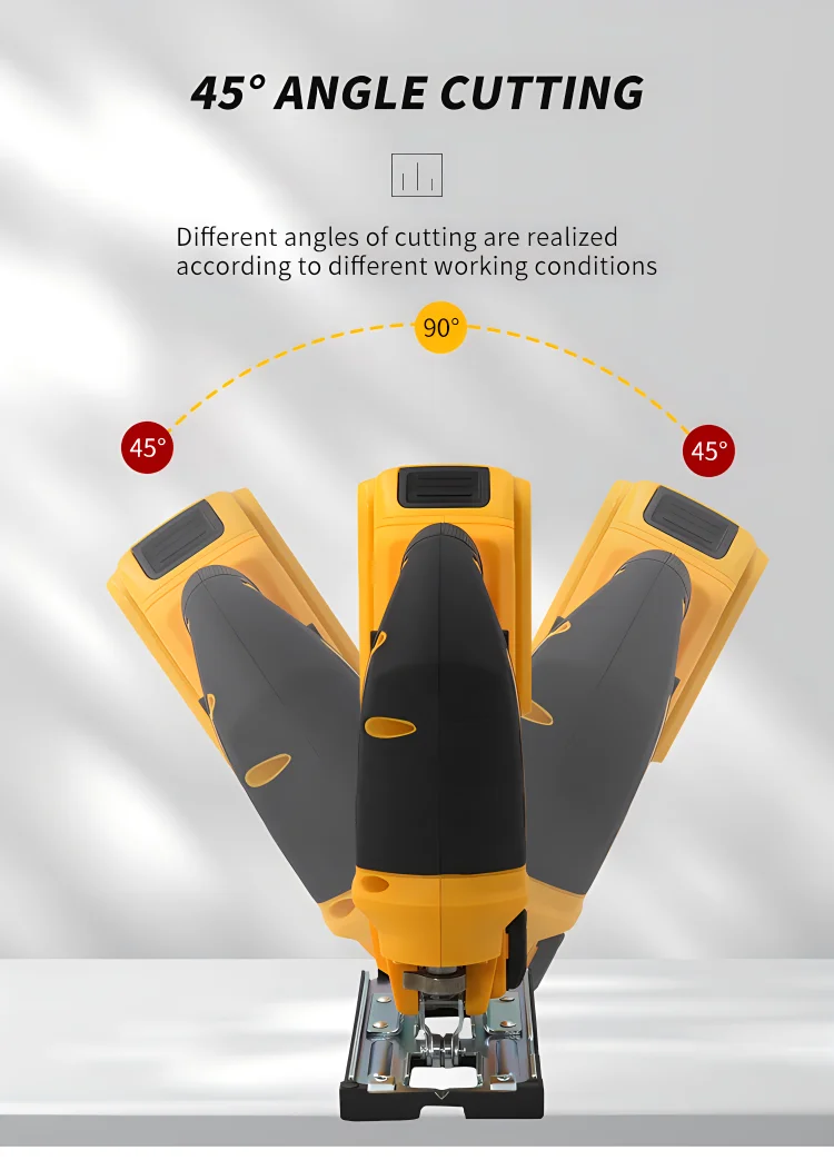 Scie Sauteuse Sans Fil Dewalt 18V/20V - 400W, 2900 Tr/min, Coupe Biseautée à 45° - 6 Lames Incluses (sans Batterie)