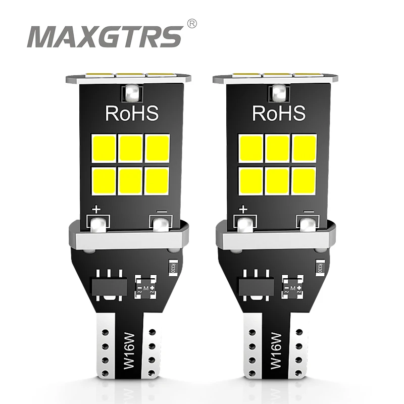 

Светодиодсветодиодный лампы Canbus T15 W16W без ошибок, 2 шт., 2835 SMD, резерсветильник заднего хода, лампа 921 912, автомобильная лампа заднего хода, ксенон 6000K, белый и янтарный
