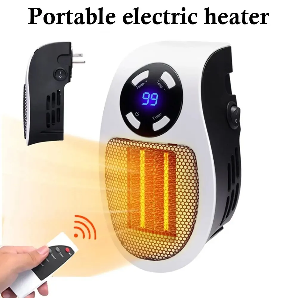 Portable Heater Hand Warmer Mini Electric Heaters Plug In Wall Heater