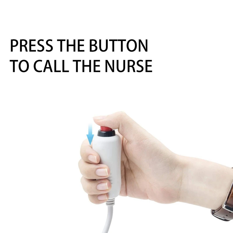 3X Nurse Call Cable 6.35Mm Line Nurse Call Device Emergency Cable With Push Button Switch
